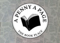 A PEnny, A Page Logo. An image of a 1 pence piece with an open book inside